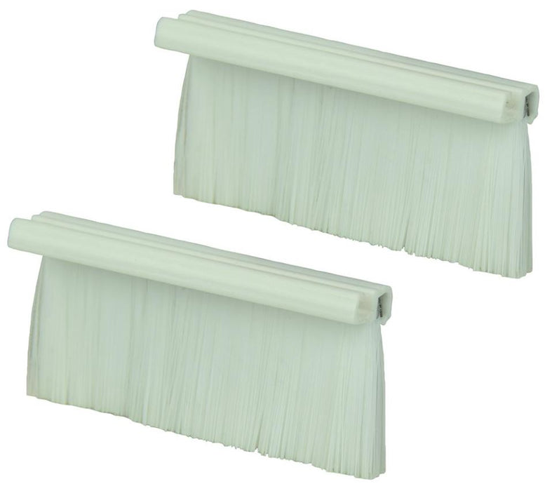 1 Gang Brush Plate Replacement Brushes, White (pair)