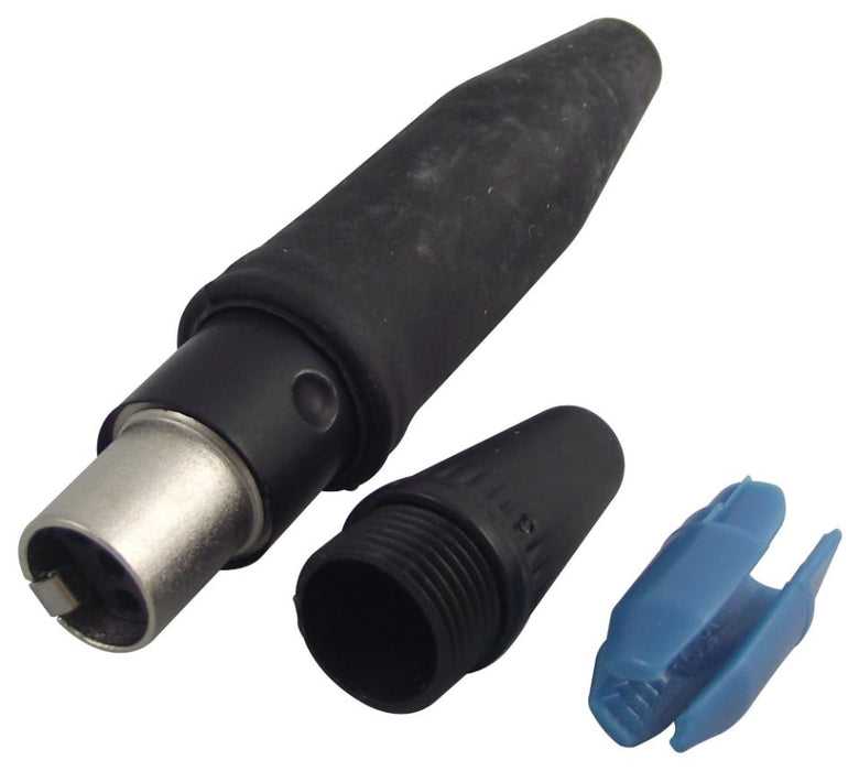 Mini-XLR Socket, 4 Pole, Waterproof