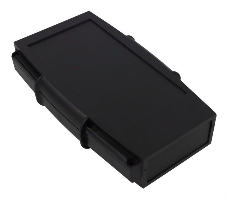 IP62 Black ABS Handheld Grip Case Enclosure with Battery Compartment Door - 185x110x35mm