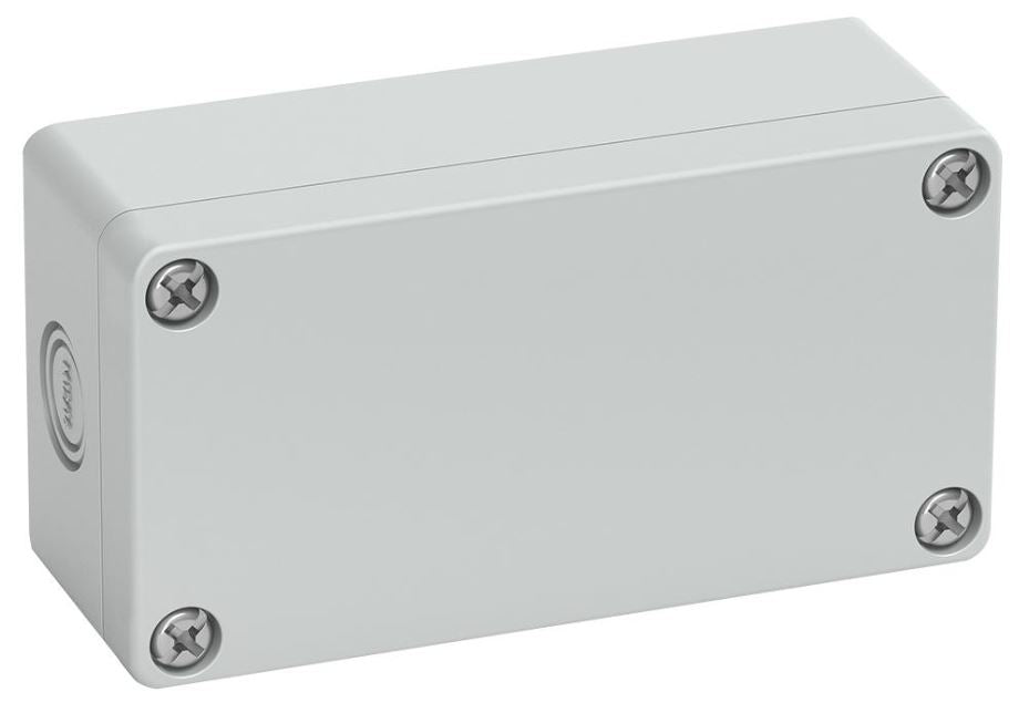 IP66 Polycarbonate Enclosure with Metric Knockouts - 100x52x37mm