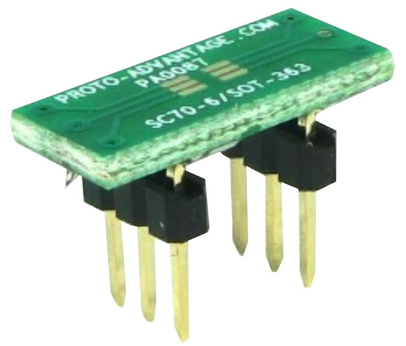 Adaptor, Sc70-6/SOT363 to DIP6, 0.65mm — StampyTools