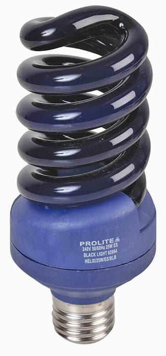 ELT 25W ES Black Light Ultra Violet Bulb, Blue