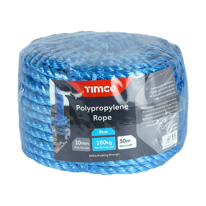 General Purpose Blue Poly Rope in Coil for Towing Cable Draw Each