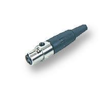 Mini-XLR 5 Pin Socket, In Line