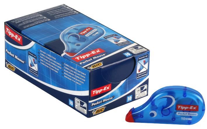 4.2mm x 10m Pocket Mouse Correction Tape - Pack of 10