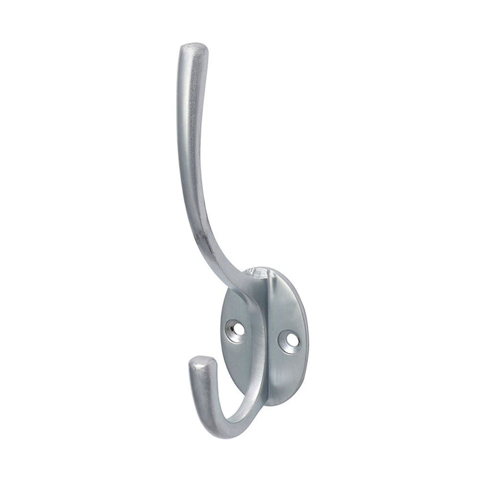 Hat & Coat Hook - Satin Chrome (Size 125 x 32mm - 1 Each)