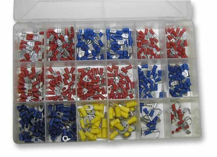 500 Assorted Crimp Terminals + Connectors