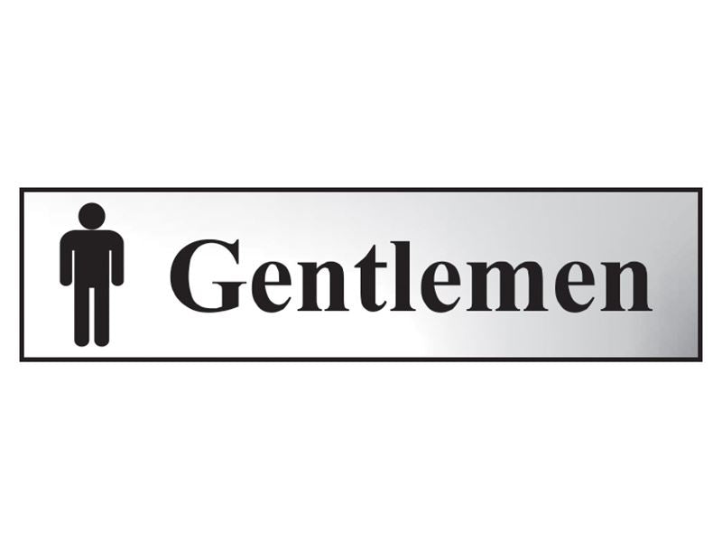 Sign: Gentlemen Bathroom