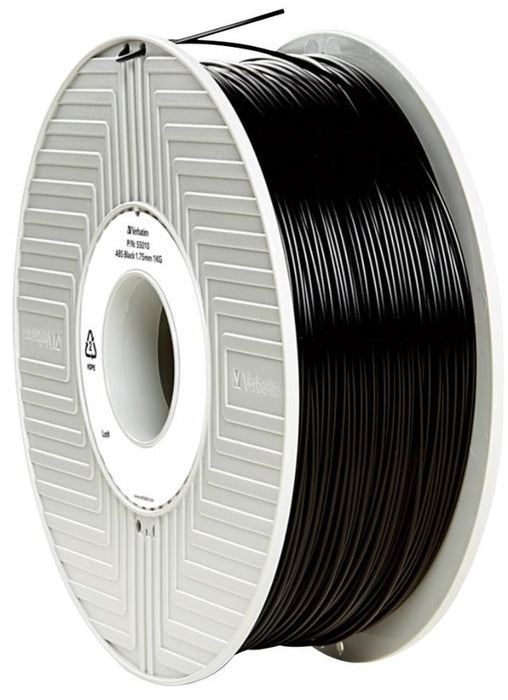 1.75mm Black ABS Filament for 3D Printer, 404m Reel, 1kg