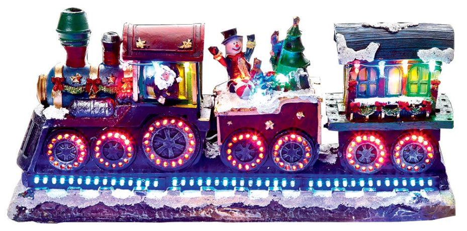 40cm Christmas Train with Rotating LED Wheels