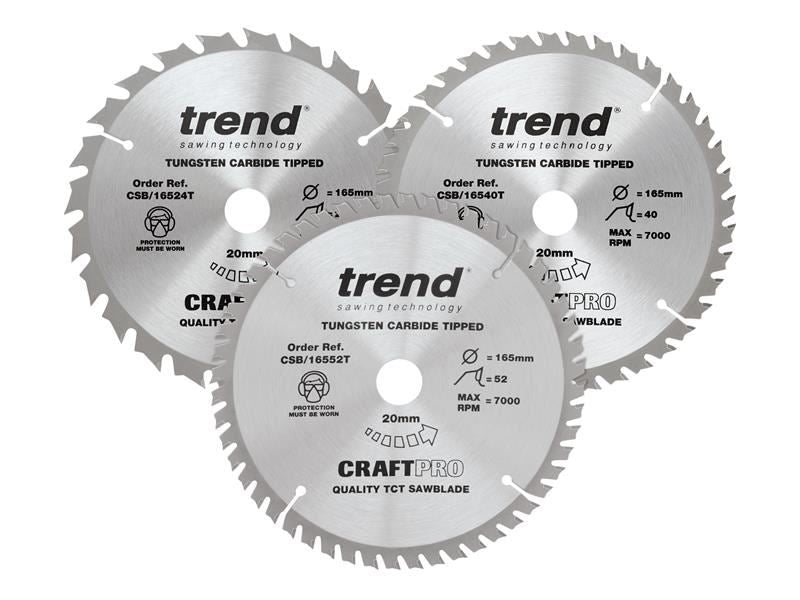 CraftPro Cordless Saw Blade Triple Pack