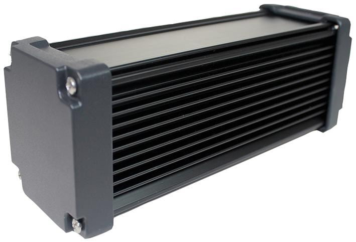 IP67 88 Series Black Aluminium Heatsink Enclosure with EMI Shielding - 220x86.3x86.3mm