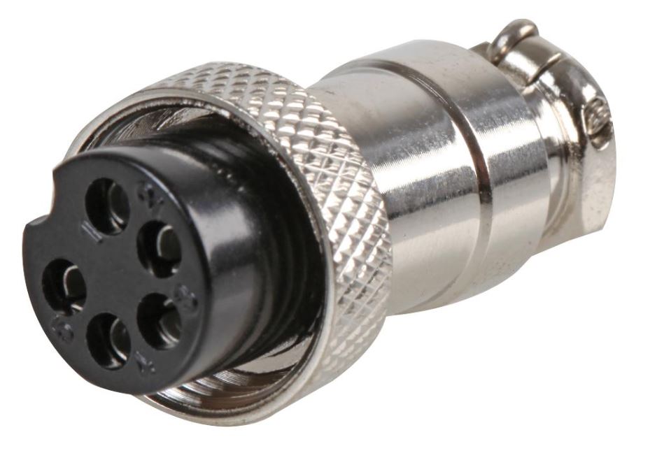 5-Pin Multi-Pole Inline Connector Socket