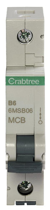 Loadstar Single Pole MCB, B Curve, 6kA