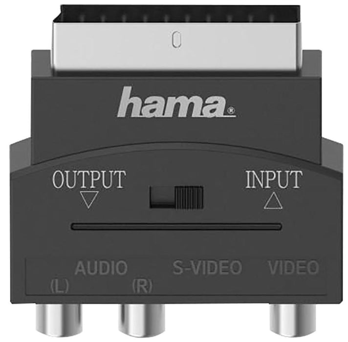Video Adaptor S-VHS/RCA/SCART with IN/OUT Switch