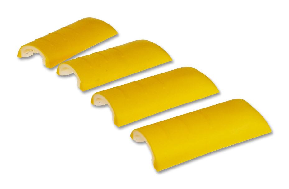 Yellow Soft Corners for 35mm 66 Series Grip Case Enclosure - Pack of 4