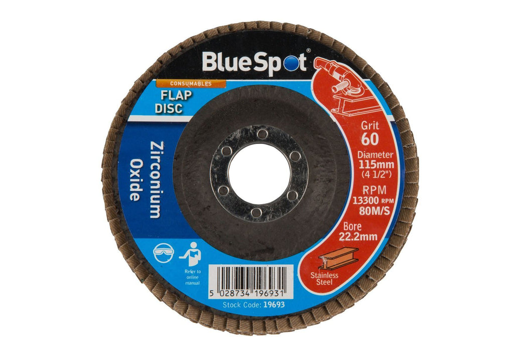 115mm (4.5") Zirconium Oxide Flap Disc