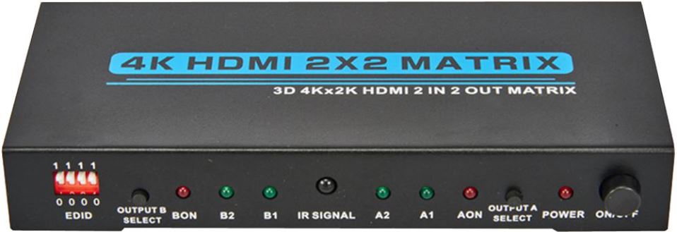 2x2 4K UHD 30Hz HDMI Matrix Switch