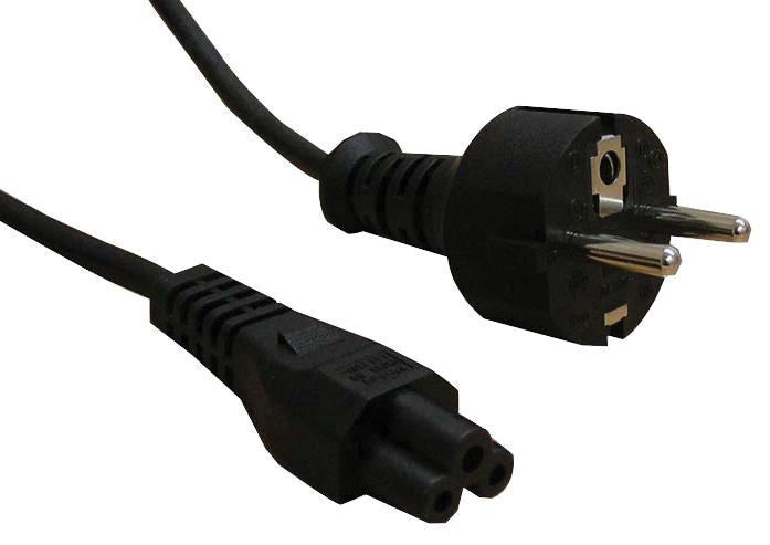 C5 Cloverleaf to Euro Plug Power Lead, 2.5A 2m