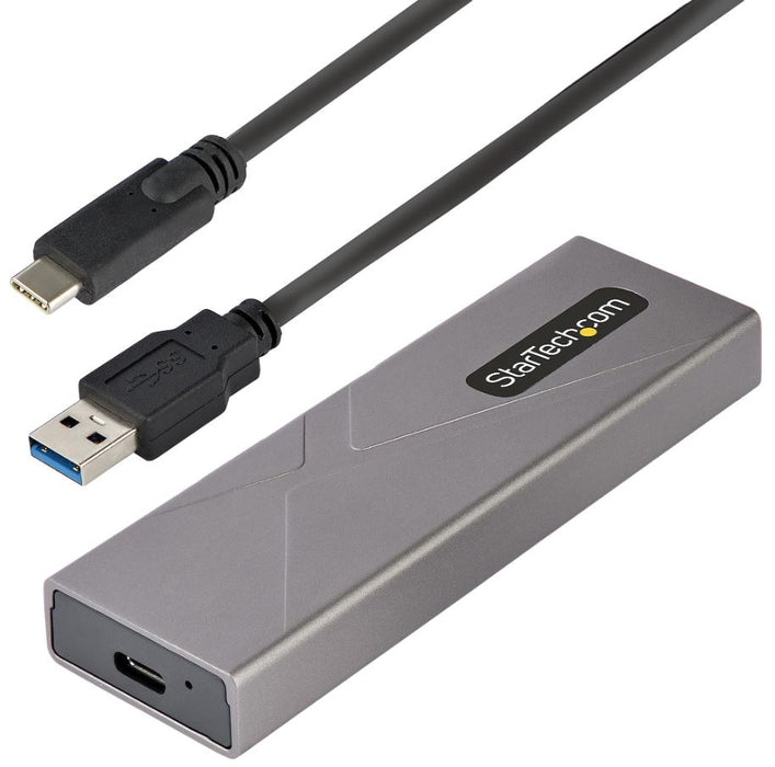 USB-C M.2 SATA / NVMe SSD Enclosure, USB 3.2 Gen 2 10Gbps