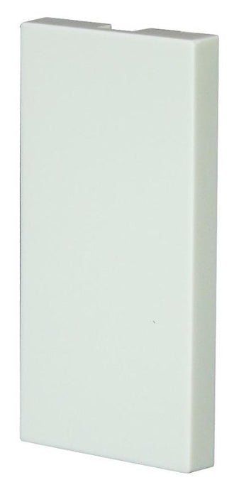 Euro Style Single Blanking Plate, White