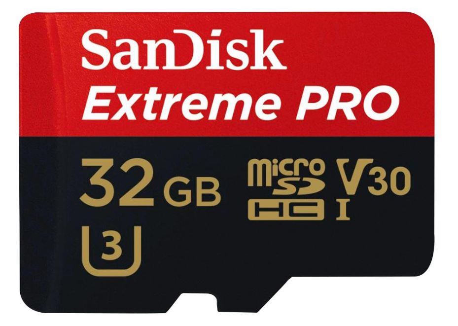 Extreme Pro MicroSDHC Class 10 U3 V30 Memory Card, 32GB 95MB/s 90MB/s