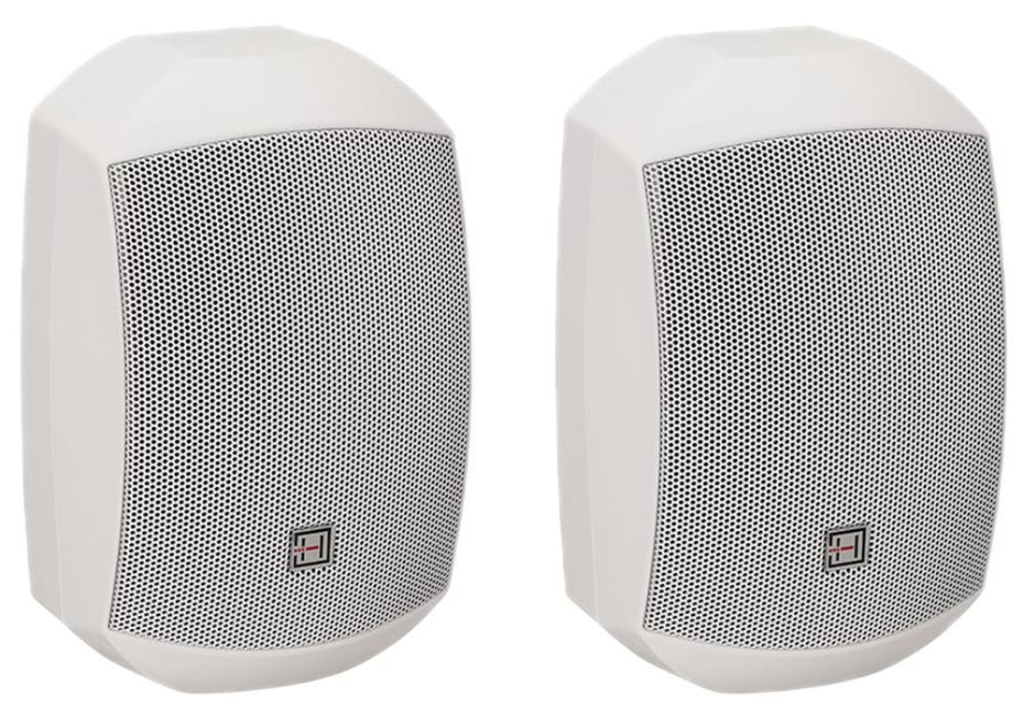 20W Wall Speakers 70V/100V/8R, IP65, White (Pair)