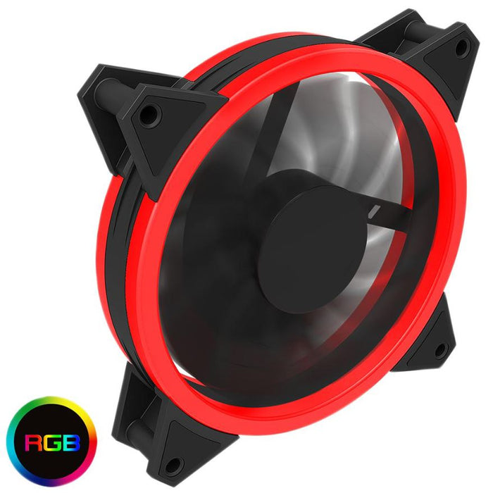 Velocity 12cm RGB LED Dual Ring Cooling Fan