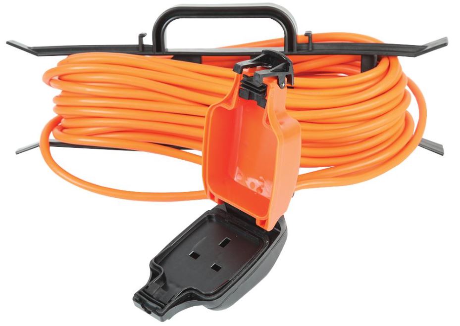 Outdoor Mains Extension Lead, 15m, IP54