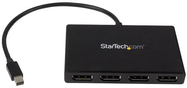 Mini-DisplayPort Male to 4-Port DisplayPort Female Multi-Monitor MST Hub