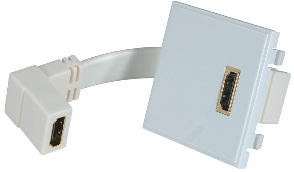 HDMI Socket Module, White