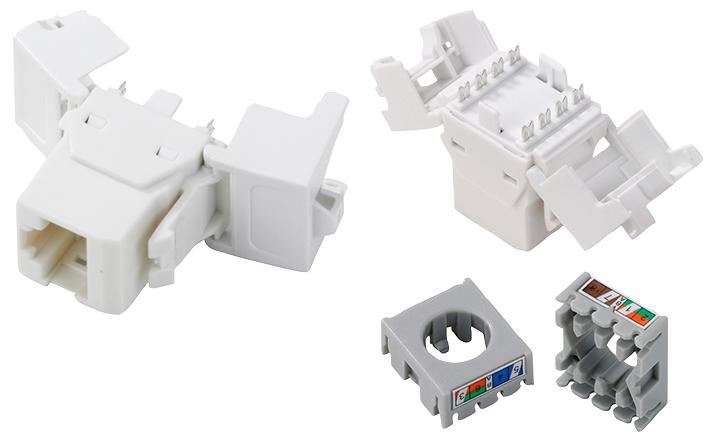 Cat6 Tool-less UTP Module - White