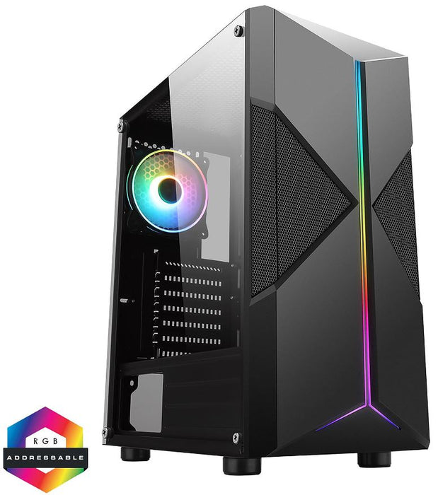 Pyro ATX PC aRGB Gaming Case , Black