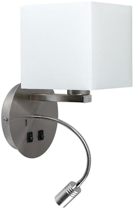 Solara Hotel Reading & Wall Light with USB Charging, E14