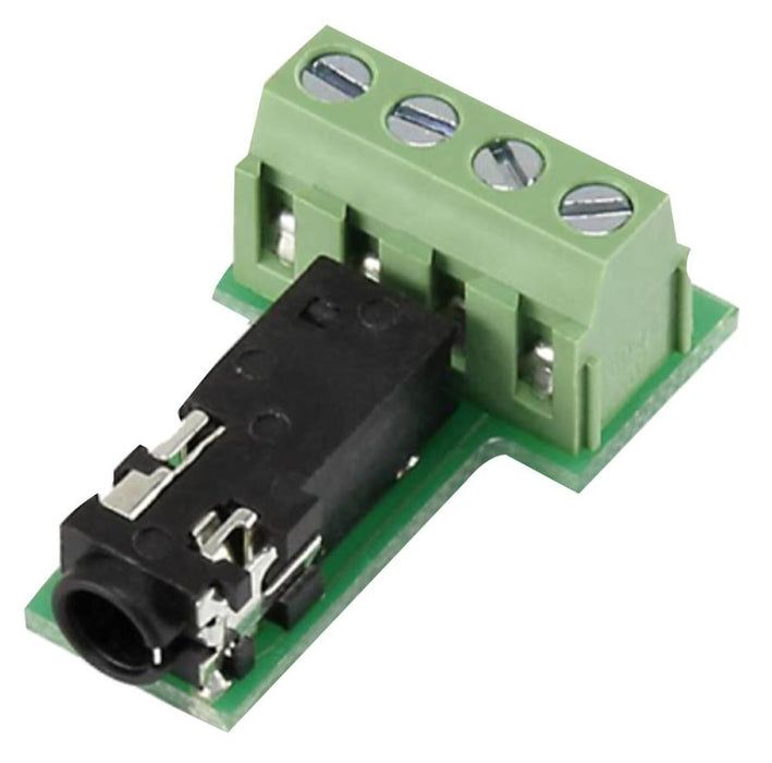 3.5mm Audio Jack Socket Terminal Block, 4 Pin