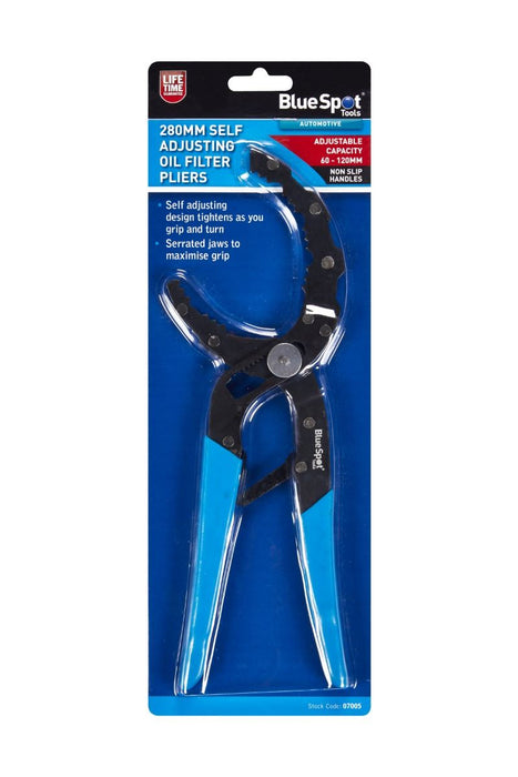 280mm Self Adjusting Oil Filter Pliers (60-120mm)