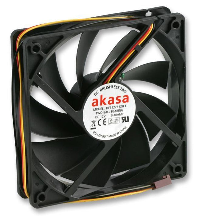 AKASA - 12V DC 3 Pin Computer Case Auto Thermal Fan - 120 x 120 x 25mm