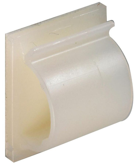 Adhesive Backed Nylon Cable Clamp Natural 14mm 50 Pack