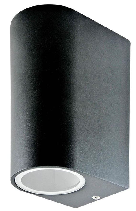 Round Up/Down Wall Light, Black, GU10, IP44