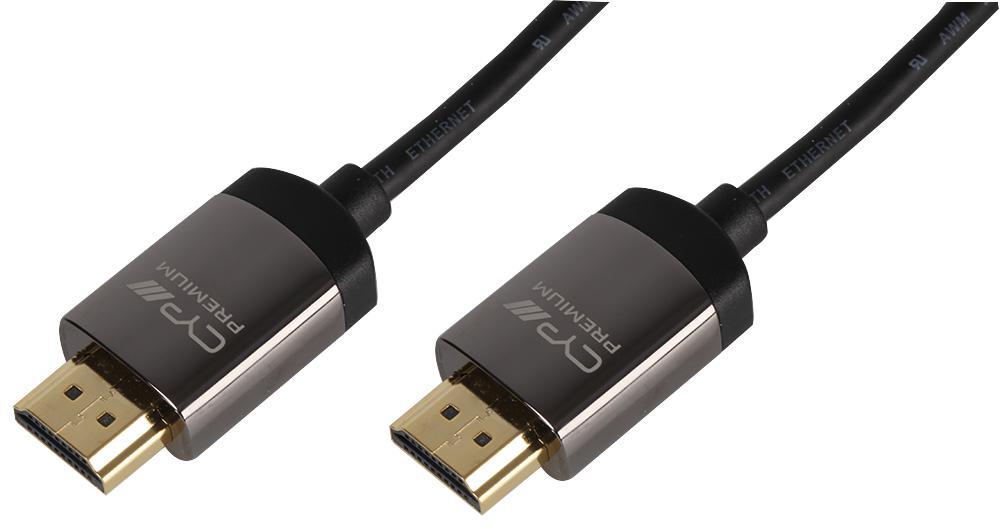 Premium High Speed 4K UHD HDMI Lead with Ethernet, 0.5m Black