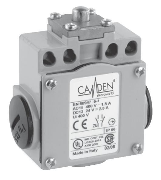 IP66 50mm Limit Switch with Plunger - CE21 Series