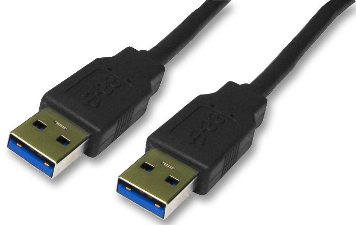 USB 3.0 Lead, 0.5m Black