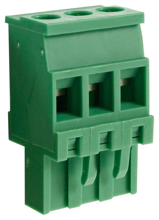 5.08mm Vertical / Reversed Pluggable Terminal Block, 3-Pole, 15A