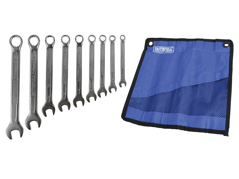 Combination Spanner Set, Chrome Vanadium