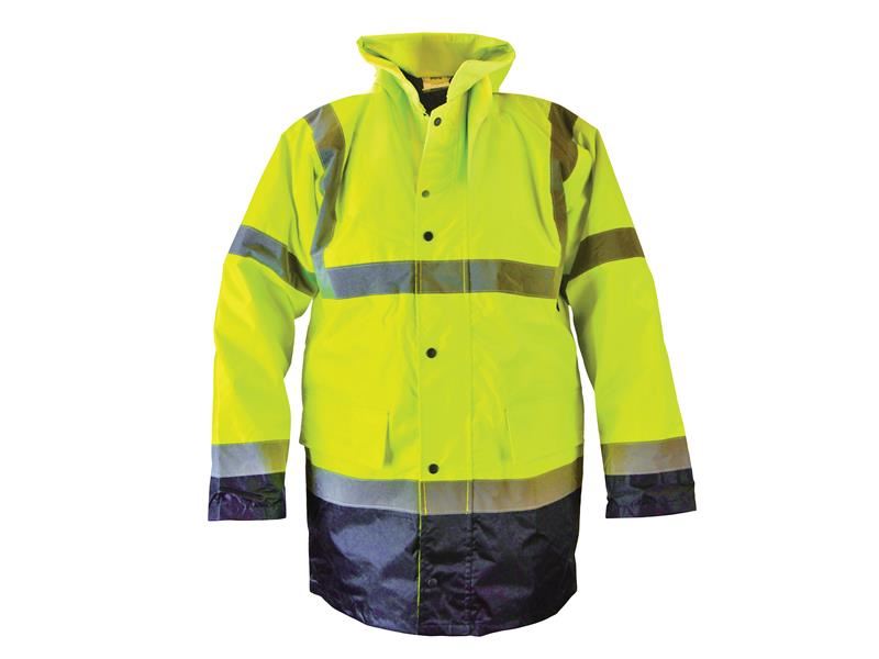 Hi-Vis Yellow/Black Motorway Jacket - XL (48in)