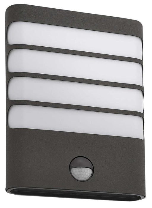 3W Outdoor LED Wall Light with PIR, Black