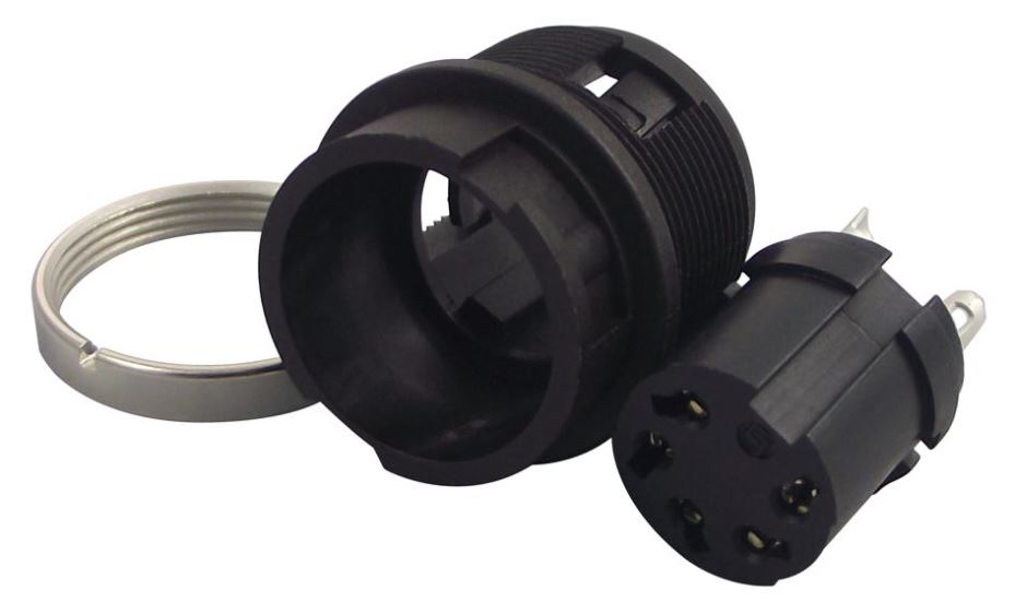 Socket, Panel, 5 Way