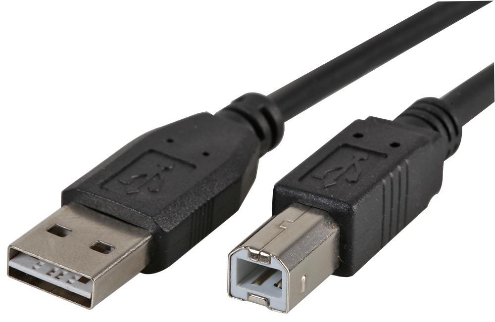 Reversible USB 2.0 A to B Lead Male to Male