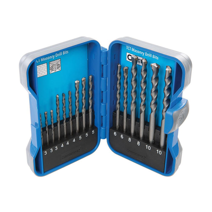 TCT Masonry Drill Bit Set 15pce - 3 - 10mm