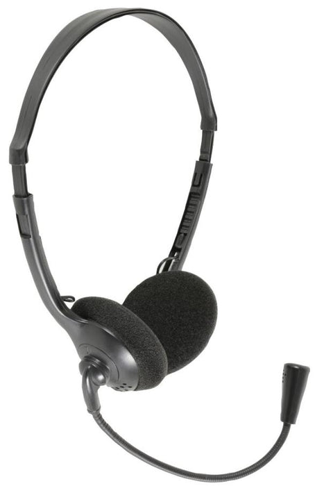 Stereo Multimedia Headset with Microphone, Black